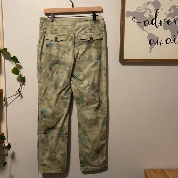 Anthropologie 'The Wanderer' Tye Dye Partial Linen Cargo Pants - Picture 5 of 11
